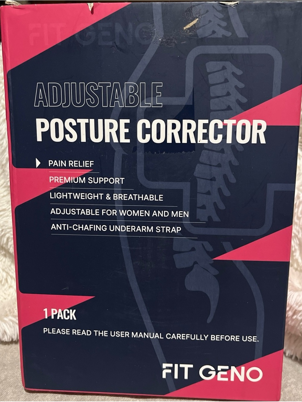 FIT GENO Adjustable Posture Corrector - nude